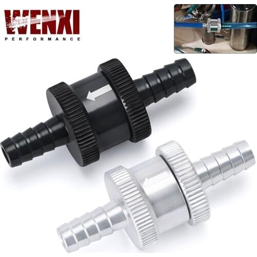 5/16" 8mm Non Return One Way Fuel Check Valve Aluminium Alloy Petrol Diesel WX-FCV08