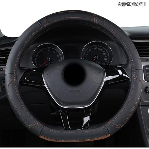 QIEKERETI Leather Car Steering Wheel Cover For Infinitis Q30 Q50 FX35 QX50 QX56 QX60 QX70 FX G25 G37