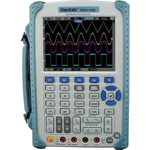 Hantek DSO1122S 120MHz Handheld Oscilloscope Isolated Channel Technology 6000 Counts High Resolution Multimeter 1GSa/s 8bit