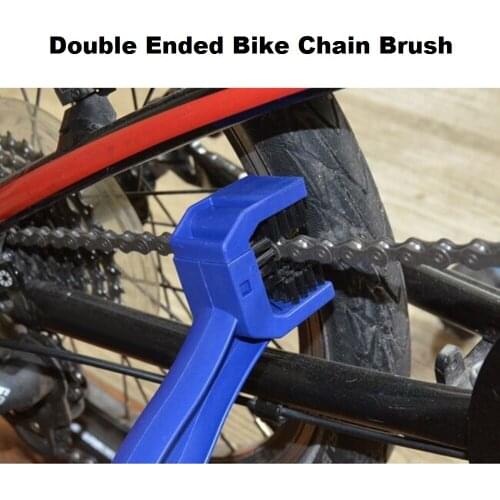 Bike Chain Brush PVC Chain Cleaning Brush Bicycle Chain Double Ended Cleaner Brush Scrubber Tool
