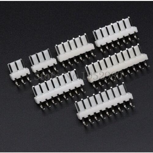 100PCS VH3.96 Pin Header 2/3/4/5/6/7/8/9/10/11/12P 3.96mm Right Angle Connector 90 Degree VH-AWG
