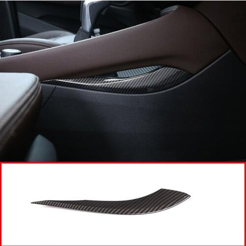 Carbon fiber ABS Plastic Car Central Control Side Decoration Trim For BMW X1 F48 2016-2018 For BMW X2 F47 2018 Car Accessories