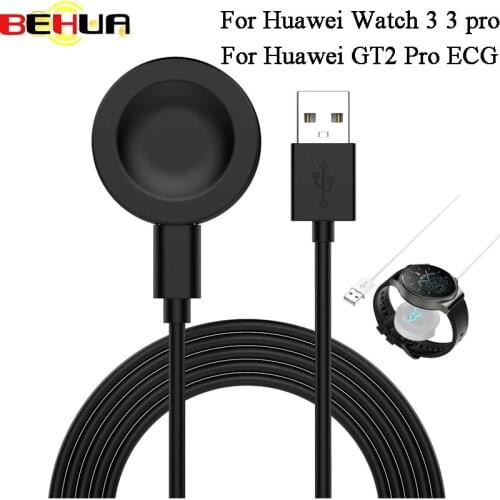 BEHUA Smartwatch Wireless USB Charging Cable Cord Dock Fast Charger Adapter Stand For Huawei GT2 Pro/ECG /Porsche Sport Watch