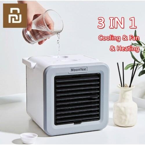 MoonYee Cooling Fan Heating Fan Water Cooling Speed Heating Intelligent Constant Temperature Desktop Air Conditioning Fan