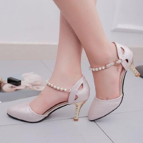 Akexiya New Women Comfortable Spring Summer 6cm High Heel Pumps Lady Casual White Wedding Elegant High Heel Shoes Leisure Shoes