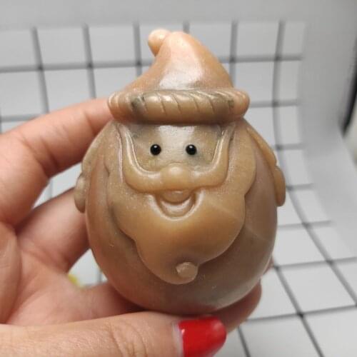 1pcs Natural sunstone quartz snowman Crystals Healing