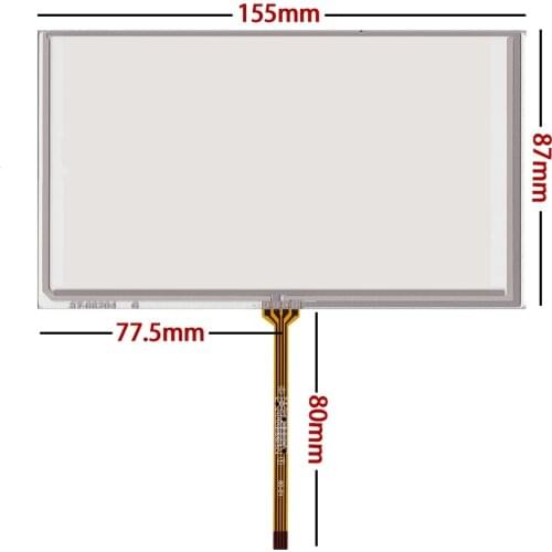 10pcs/lot 155*87 mm 6.2 inch touch screen HSD062IDW1 TM062RDH03 DVD GPS touch screen