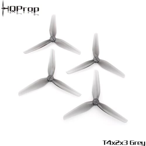 2Pairs HQPROP T4X2X3 4X2X3 4020 3-Blade PC Propeller for FPV Racing 4inch Toothpick Micro Long Range LR Drone Explorer Parts