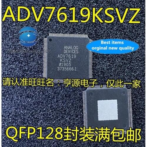 2PCS ADV7619KSVZ QFP128 ADV7619 linear/video processing in stock 100% new and original