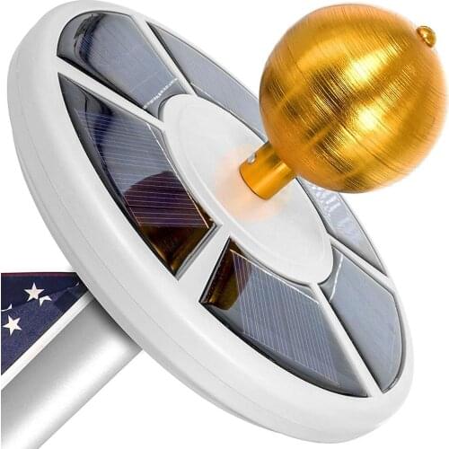 26 LED Solar Flag Pole Light Waterproof Outdoor Flagpole Downlight Street Lamp Camping Lights Umbrella Lighting Dropshipping