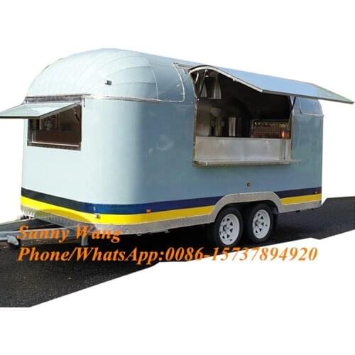 4m pizza Truck customized mobile food trailer for pizza / bbq / burger cart