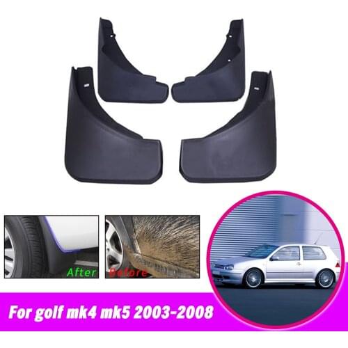 Car Mud Flaps Mudguards For VW Golf 4 Mk4 Golf 5 Mk5 IV V Bora 2003-2008 Front Rear Splash Guards Car Fender Styling Fittings