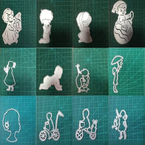 Child Cutting Dies Mould Scrapbook Dies for Greet Card Making Cut Paper Craft 2021 New