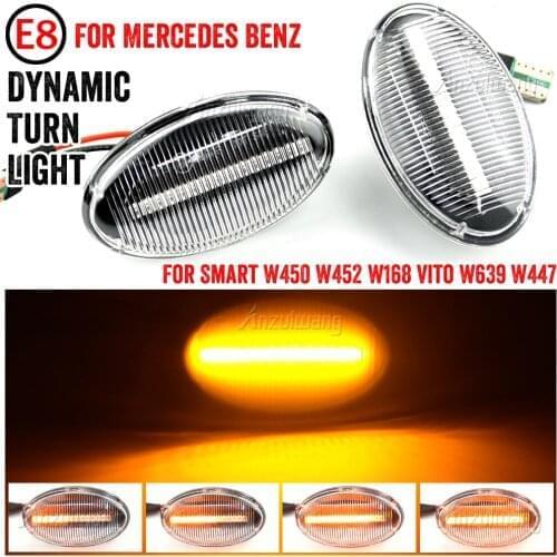 For Smart Fortwo W450 For Mercedes Benz A-class W168 Citan W415 Vito W639 Metris W447 Led Dynamic Turn Signal Light Side Marker