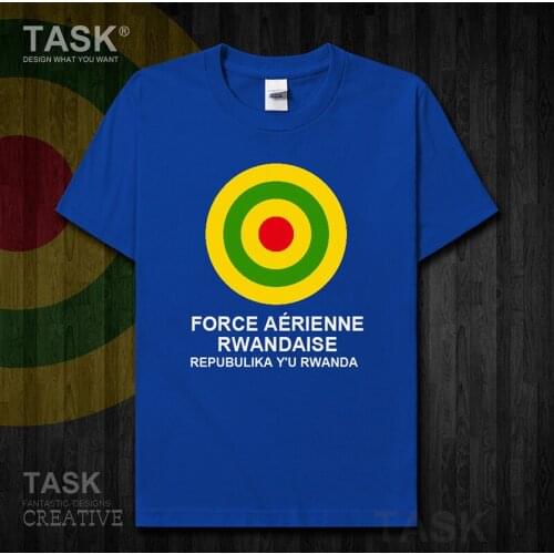 Air Force Rwanda Rwandan Rwandese RWA RW t shirt new Tops Short sleeve country sports cotton summer Army Tactical Military 01