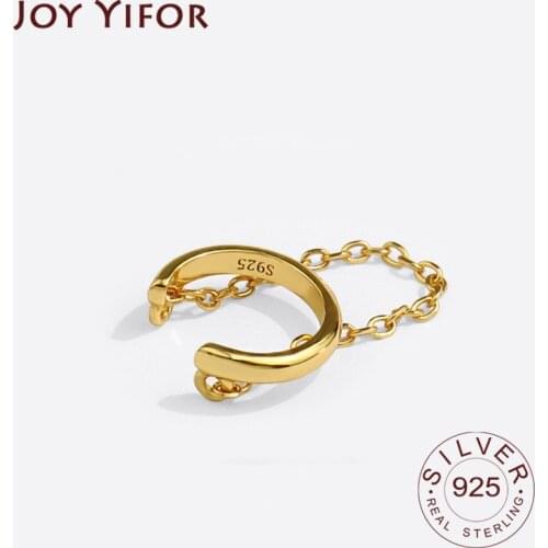 Minimalist 925 Sterling Silver Stud Earrings Chain Vintage Geometric Ellipse Handmade Earrings Party Accessories Jewelry Gift