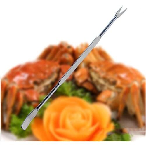 Manufacturers supply multi-purpose seafood needle creative eat walnut tools stainless steel crab needle stainless steel nut fork