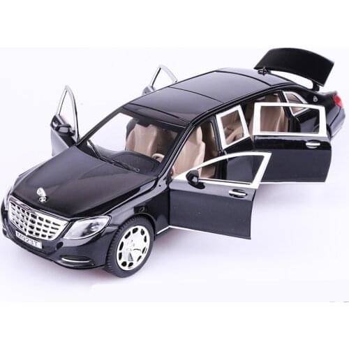 1/28 Maybach S650 Alloy Car Model Diecast High Simulation Metal Car Models 6 Doors Can Be Opened Inertia Toys For Children Gift