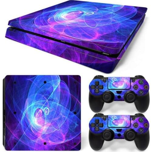 For PS4 Slim Skin Sticker For PlayStation 4 Console and Controllers For PS4 Slim Gamepad Controller Sticker Decal