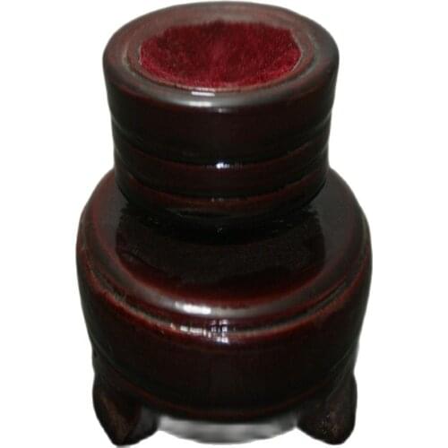 Excellent Chinese Hand wood carving Decorative Jewelry Displays pedestal Rotation pedestal