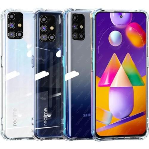 Transparent Phone Case for Samsung Galaxy M31s Soft Silicone Shockproof Clear Tpu M31 S M 31s SM-M317F/DS M317 6.5" Cases Cover