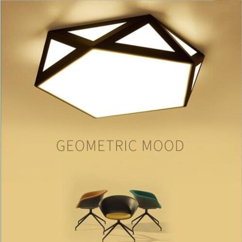 LED ceiling lamp simple modern warm romantic creative personality diamond hollow led ceiling lamp bedroom lamp