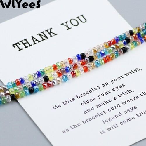 WLYeeS 2mm Faceted Flat Round Beads Upscale Austrian Crystals 200pcs Round Glass Loose Bead necklace bracelet Jewelry Making DIY