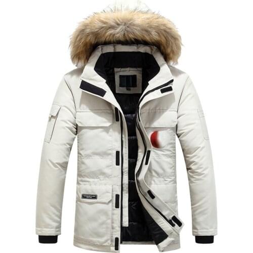 Winter Thicken Jacket Cotton Clothing Long Hooded Removable Collar Trend Coats Casacos Men Fashion Down Parkas Plus Size 5XL 6XL