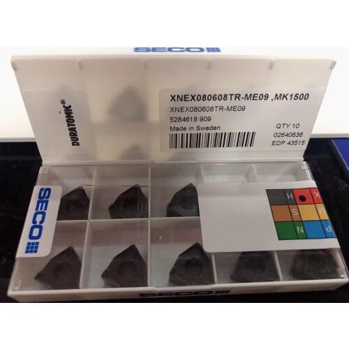 10PCS CARBIDE INSERT XNEX080608TR-ME09 MK1500