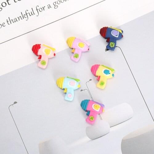 20pcs New Resin Cute Mini Colorful Water Gun FlatBack Cabochon Scrapbooking Hair Bow Embellishments DIY Jewelry Accessories
