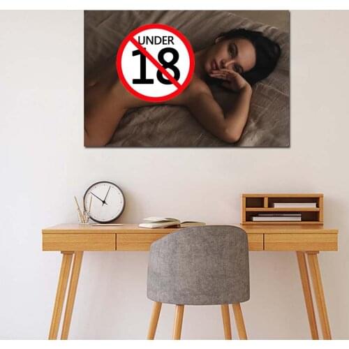 Decorative Canvas Paintings Sexy Model Wallpaper Charming Girl Photo Posters and Prints Wall Art For Room Decor