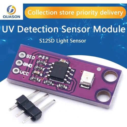 GUVA-S12SD UV Detection Sensor Module S12SD Light Sensor Diy Kit Electronic PCB Board Module 240nm-370nm For Arduino