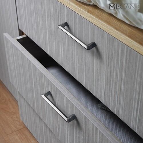 TONA Geometric cabinet door cabinet drawer handle American modern minimalist Nordic black wardrobe door single hole knobs