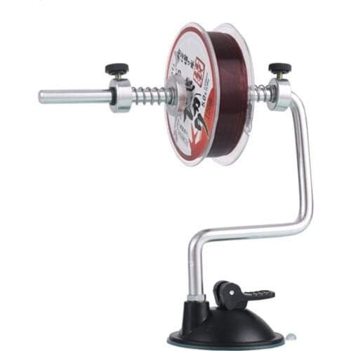 Portable Aluminum Alloy Fishing System Line Winder Reel Spooling Winding Suction Cup Spooler Outdoor Fishing Tools Accessories