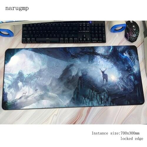 Fantasy forest padmouse Colourful accessory 90x40cm mouse pad Gorgeous gaming enterprise rubber mats keyboard mouse mat gamer