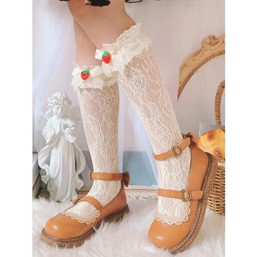 Spring/summer Sweet Loli Girls Female Kawaii Tea Party Japanese Cute Cosplay Anime Lolita Shoes Women Feminine Jk Uniform Shoes