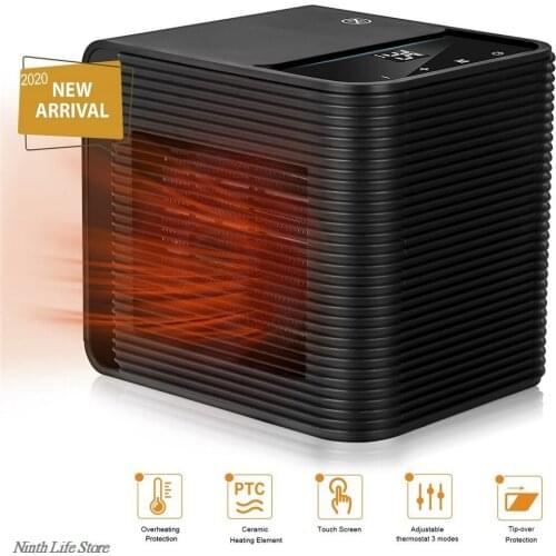 High-Power Heater With Touch Mini Electric Heater Desktop Heating Low Noise Warmer Fan Home Office Winter Warmer Accessories