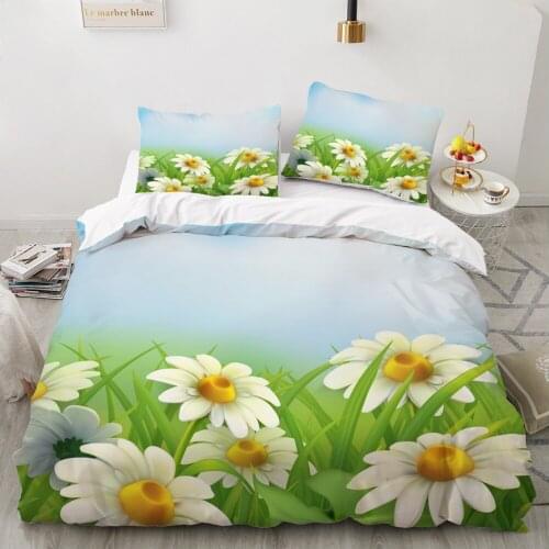 3D Duvet cover Quilt/Blanket/Comfortable Case Luxury Bedding 135 140x200 150x200 220x240 200x220 for Home Sun Flower sky