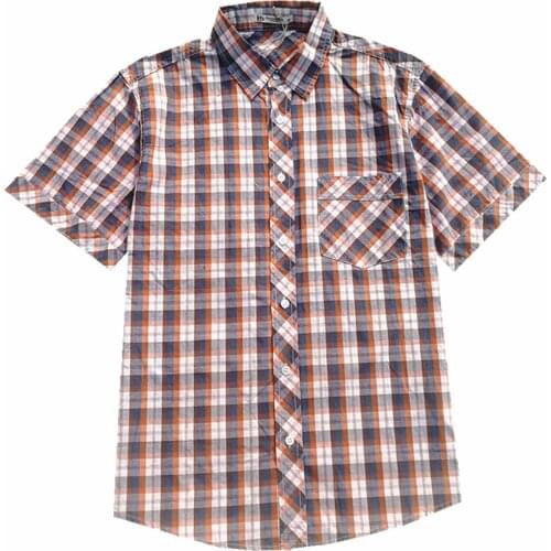 Boys Shirts Fashion Classic Casual Plaid Kids Clothes Girls Children Tops Toddler Clothing for 12-18 Years Summer Short Sleeve