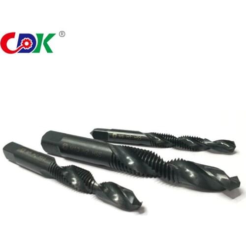 6pcs M3-M10 Machine Using Screw Tap Drill Bits Taps Countersink Metric Combination Bit High Speed Steel
