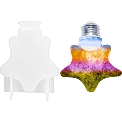 Creative Bulb Shape DIY Candle Soap Making Silicone Mold Handcraft Crystal Epoxy Mould 3D Mirror Ornaments Decoration Mould