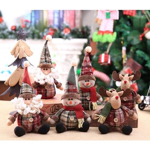Christmas Tree Decor Ornaments Xmas Gift Santa Claus Snowman Pendant Doll Hang Decor For Home Noel Natal 2022 Happy New Year