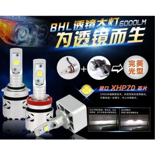 XHP70 Core Bead Automotive LED Headlamp Far Light Near Lens Headlamp Far and Near Integrated H7D1D2 D3 D4