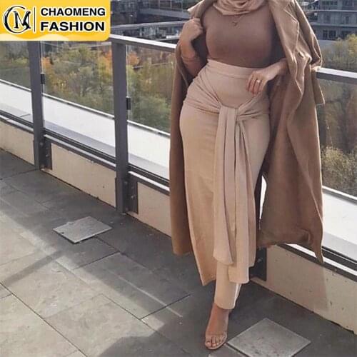 Faldas Largas Mujer Pure Cotton Long Skirt Abayas For Women Maxi Vestidos Jupe Longue Femme Musulman Elegant Modest Clothing