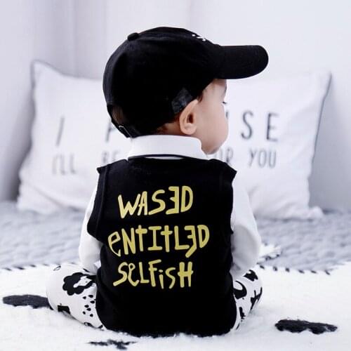 Baby vest male baby outside during the spring and autumn wear vest autumn fashion tide in infants