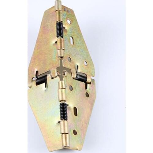 1Pc 1.88/2mm Iron Butterfly Folding Hinges, Kitchen Dinner Table Cross Spring Hinges, 180 Degree Furniture Desktop Flip Hinge