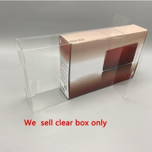 100pcs a lot Used for 3DS US version storage box collection display box transparent protective box
