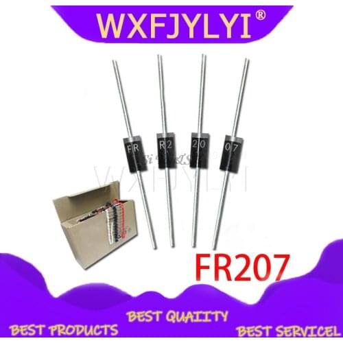 100pcs Rectifier Diode 2A 1000V DO-15 FR207