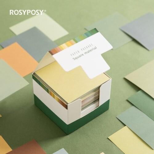 150 Sheets/box Color Note Paper Memo Box Decorative 25 Colors Diary DIY Scrapbook Material Tools Kawaii Stationery Items