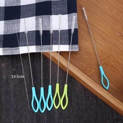 2000pcs Drinking Straw with Cleaner Brush New Stainless Steel Metal Straw For Mugs Drinkware Sraight Bend Straw NO185